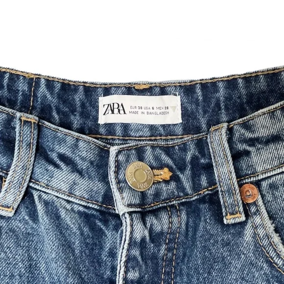 Zara Straight Leg Full Length Jeans - Picture 6 of 9